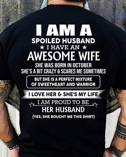 OCTOBER – AWESOME WIFE – PERFECT GIFT FOR YOUR HUSBAND – HL10 (SKU2605-256-10)
