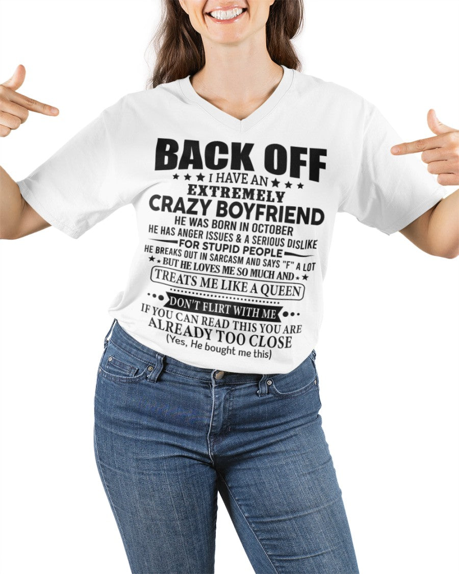 October Boyfriend - Funny Girlfriend T-Shirt – Special Gift For Your Girlfriend - HL10 (SKU2606-03-10)