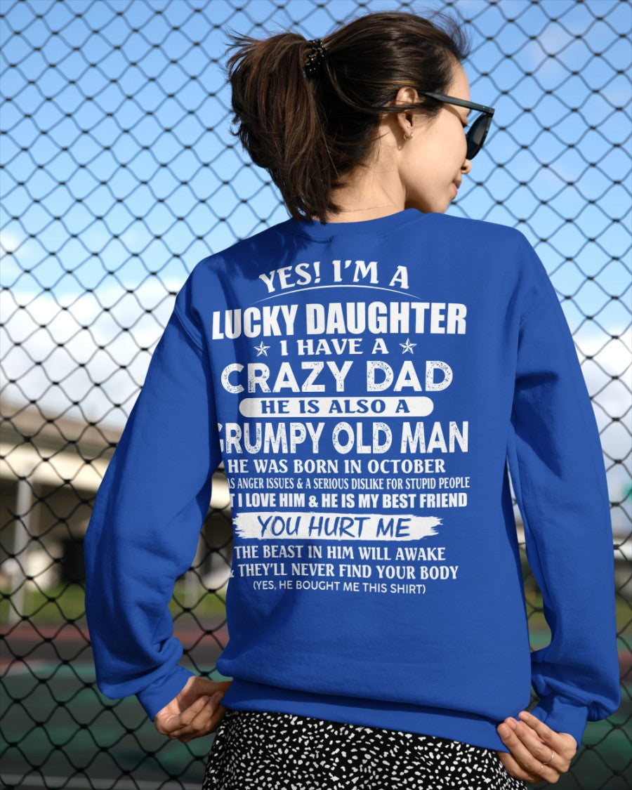 October - Awesome Grumpy Old Dad - Special gift for your daughter - HL10 (SKU10-50-10)