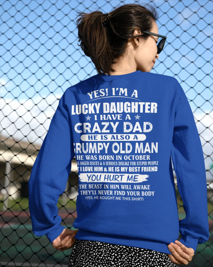 October - Awesome Grumpy Old Dad - Special gift for your daughter - HL10 (SKU10-50-10)