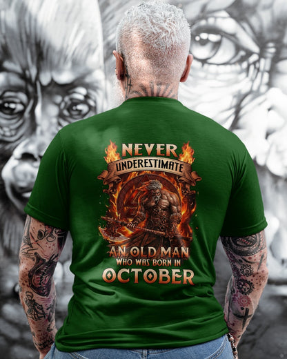 OCTOBER - GRUMPY OLD MAN T-SHIRT - FUNNY T-SHIRTS FOR MEN - PERFECT GIFT FOR MEN - HL10 (SKU2604-257-10)