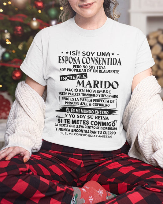 Noviembre - Esposo nacido en noviembre - Regalo especial para Esposa - T11 (Sku.TbnA3)
