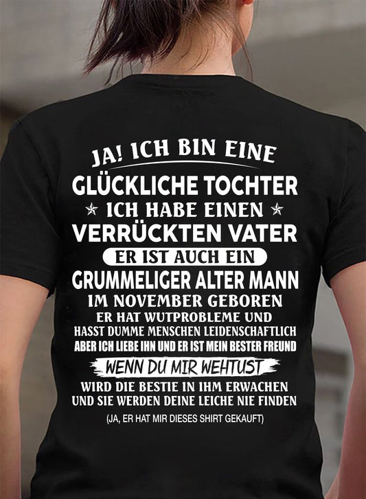 NOVEMBER – T-SHIRT GESCHENK FÜR TOCHTER – GENIALER UND GRUMMELIGER ALTER PAPA – BESONDERES GESCHENK FÜR DEINE TOCHTER – HL11 (SKU2605-168-11)