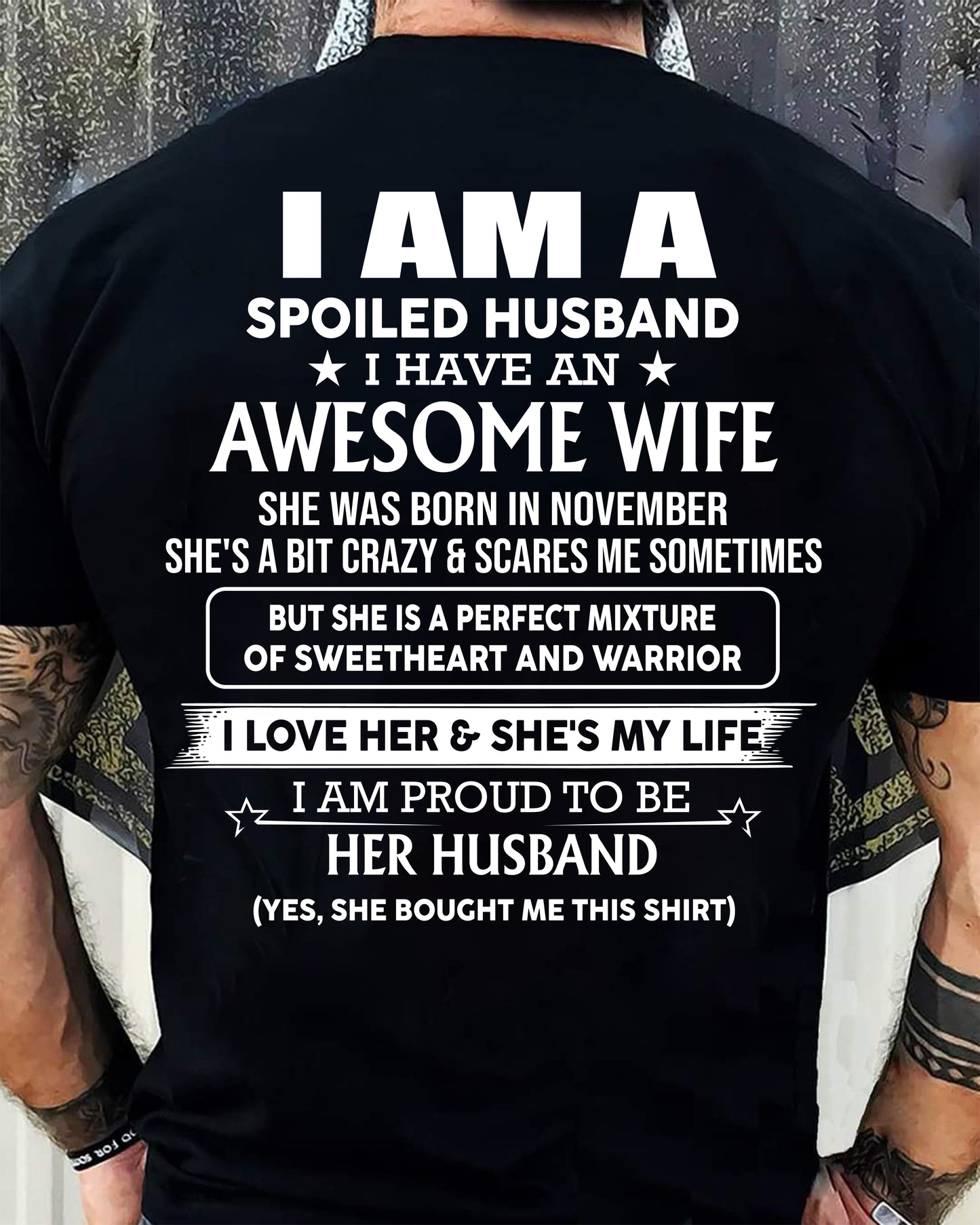 NOVEMBER – AWESOME WIFE – PERFECT GIFT FOR YOUR HUSBAND – HL11 (SKU2605-256-11)
