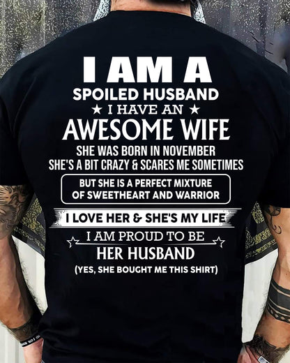 NOVEMBER – AWESOME WIFE – PERFECT GIFT FOR YOUR HUSBAND – HL11 (SKU2605-256-11)