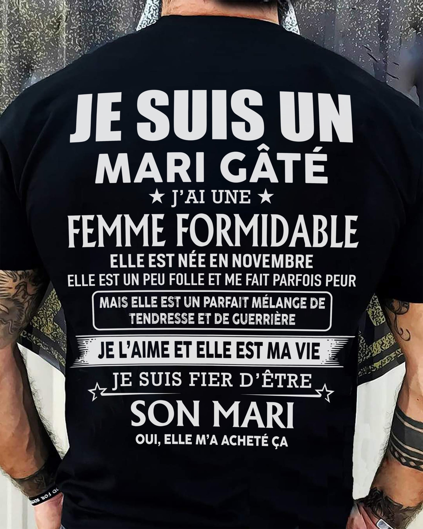 Femme Formidable Novembre – Cadeau Parfait Pour Votre Mari – HL11 (SKU06-56-11)