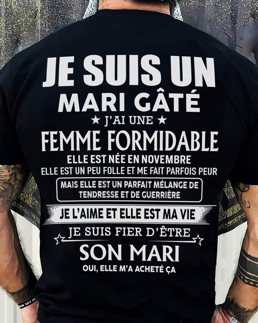 Femme Formidable Novembre – Cadeau Parfait Pour Votre Mari – HL11 (SKU06-56-11)