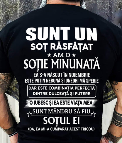 NOIEMBRIE – SOȚIE MINUNATĂ – CADOUL PERFECT PENTRU SOȚUL TĂU – HL11 (SKU2605-261-11)