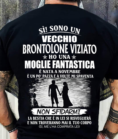 Novembre – Fantastica Moglie Nata A Novembre – Il Regalo Perfetto Per Tuo Marito – IT- HL11 (SKU2605-339-11)
