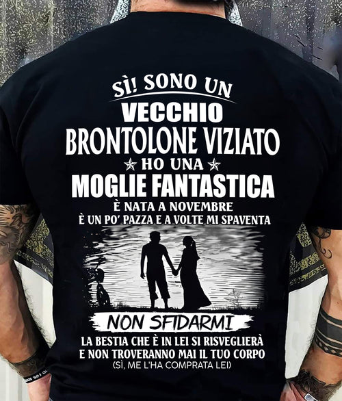 Novembre – Fantastica Moglie Nata A Novembre – Il Regalo Perfetto Per Tuo Marito – IT- HL11 (SKU2605-339-11)