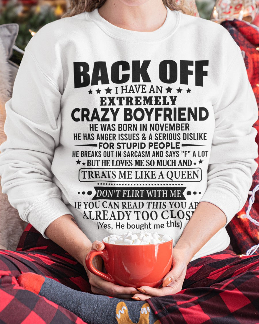 November Boyfriend - Funny Girlfriend T-Shirt – Special Gift For Your Girlfriend - HL11 (SKU2606-03-11)