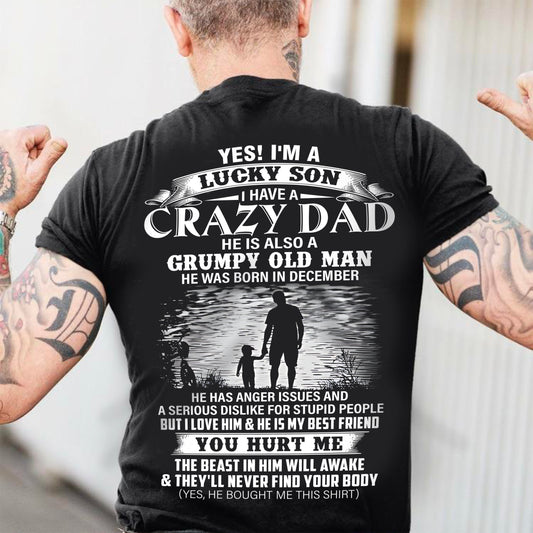 December - Gift For Son Tshirt - Funny T-shirts For Son - Special gift for your Son - HL12 (SKU2604-91-12)