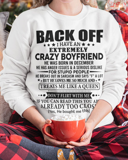 December Boyfriend - Funny Girlfriend T-Shirt – Special Gift For Your Girlfriend - HL12 (SKU2606-03-12)