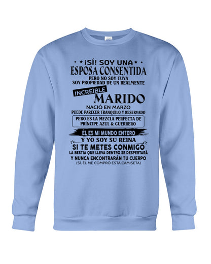 Marzo - Esposo nacido en marzo - Regalo especial para Esposa - T03 (Sku.TbnA3)