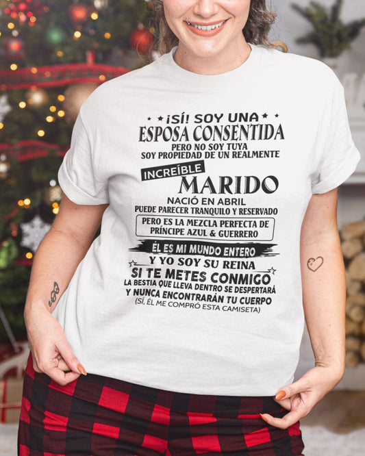 Abril - Esposo nacido en abril - Regalo especial para Esposa - T04 (Sku.TbnA3)