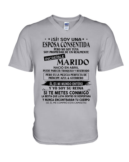 Abril - Esposo nacido en abril - Regalo especial para Esposa - T04 (Sku.TbnA3)