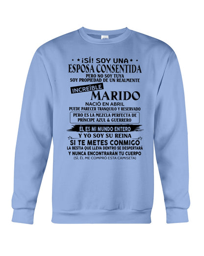 Abril - Esposo nacido en abril - Regalo especial para Esposa - T04 (Sku.TbnA3)