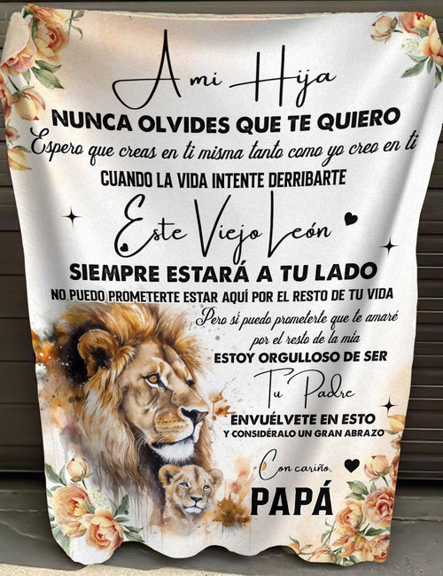 Para tu querida hija - manta perfecta para tu hija