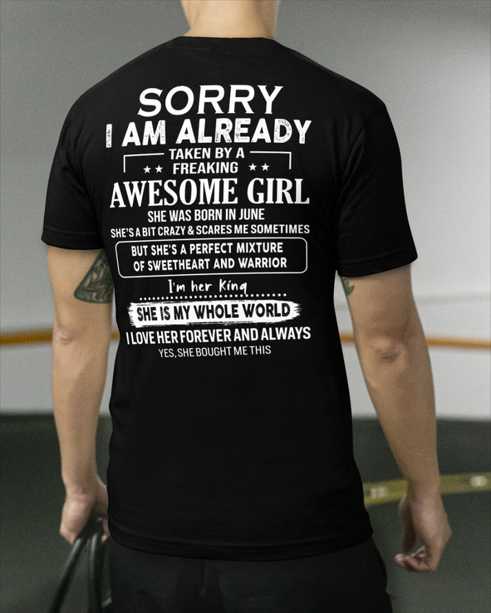 June - Awesome girl - Perfect gift for your boyfriend - (SKU04-86) - HL06