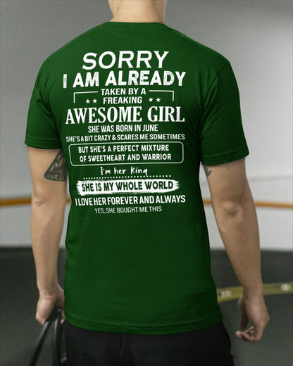 June - Awesome girl - Perfect gift for your boyfriend - (SKU04-86) - HL06