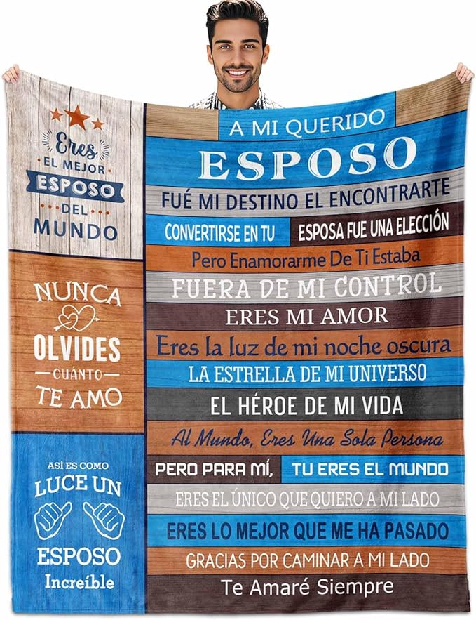 Manta cómoda y elegante para tu esposo - T00