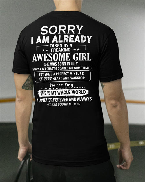 July - Awesome girl - Perfect gift for your boyfriend - (SKU04-86) - HL07