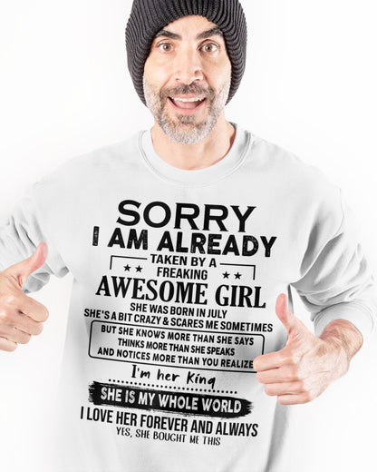 July - Awesome Girl born in July - Special gift for your boyfriend - HL07 (SKU.AT16)