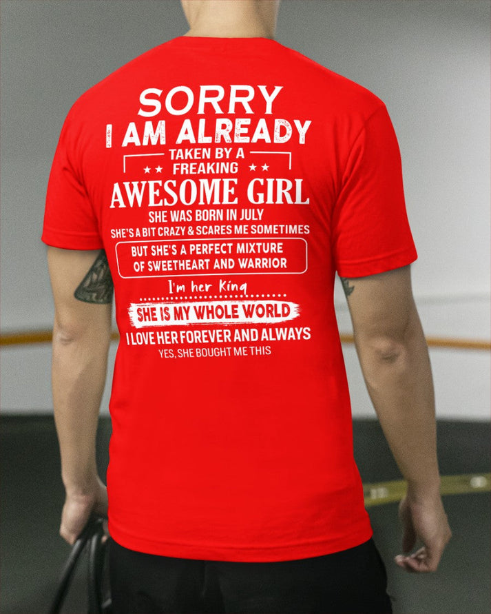 July - Awesome girl - Perfect gift for your boyfriend - (SKU04-86) - HL07