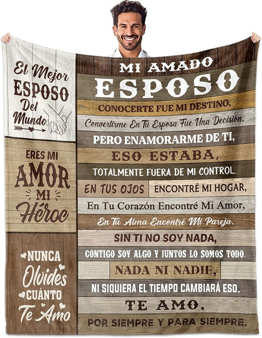 El regalo ideal: Manta para tu esposo - T00
