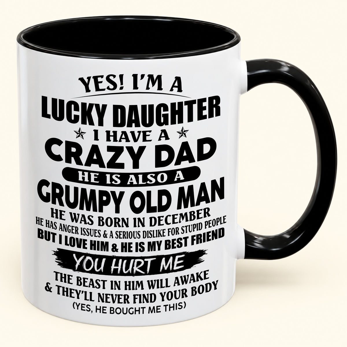 To My Daughter From Dad – Never Forget How Much I Love You – Christmas 2026 Gift Coffee Mug (SKU2610-499-12)