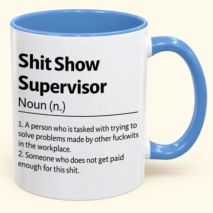 Shit Show Supervisor - Funny Gift Mug - MERRY CHRISTMAS 2026 ( SKU2610-817)