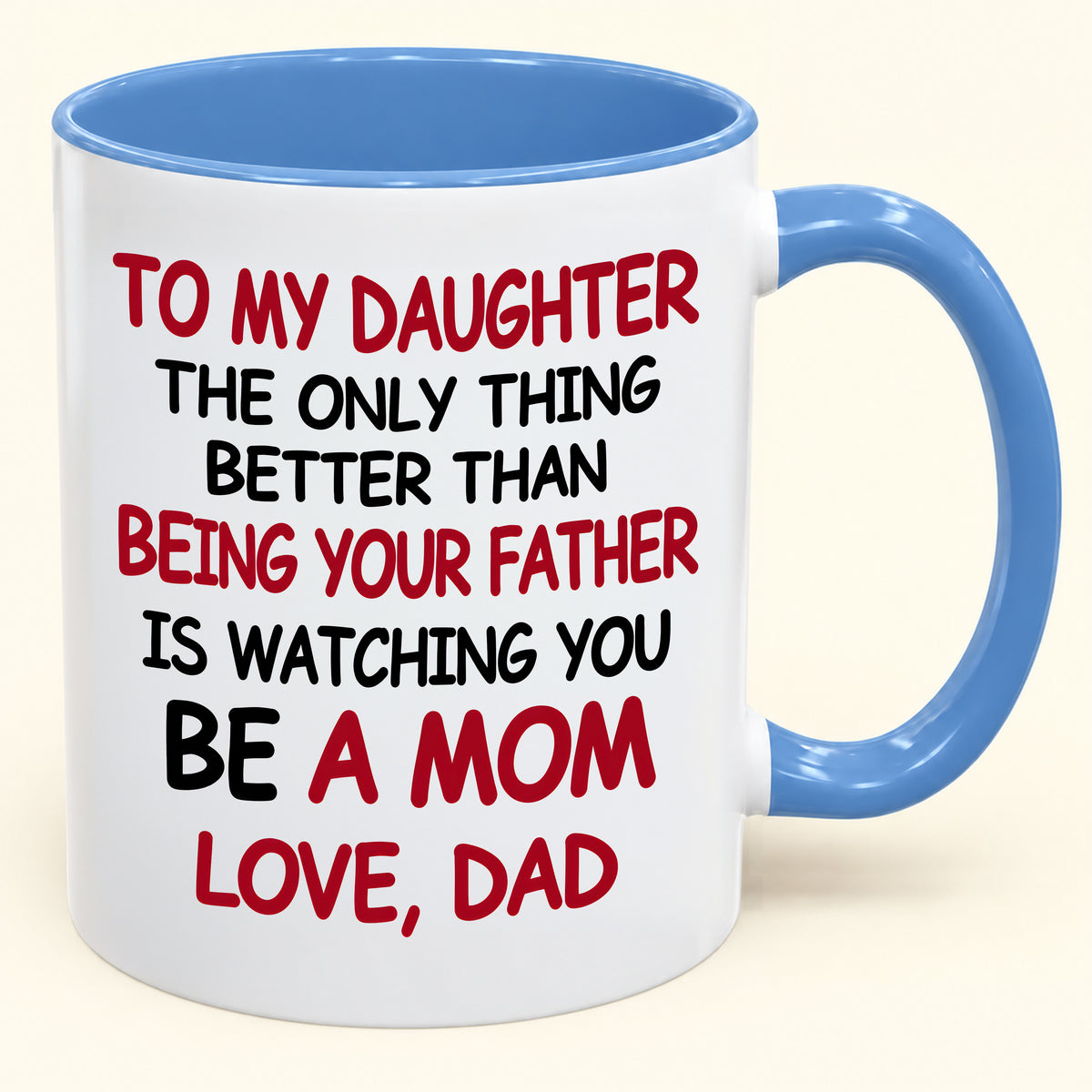TO MY DAUGHTER - Funny Gift Mug – A Little Love - MERRY CHRISTMAS 2026 (SKU2610-1010)