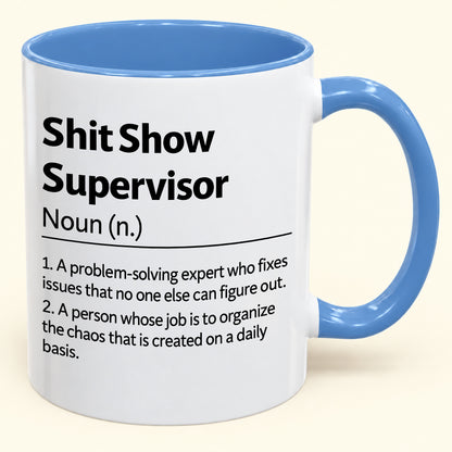 Shit Show Supervisor - Funny Gift Mug - MERRY CHRISTMAS 2026 (SKU2610-989)
