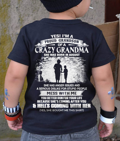 August Grandma - Funny Grandson T-Shirt – Special Gift For Your Grandson - HL08 (SKU2605-432-08)