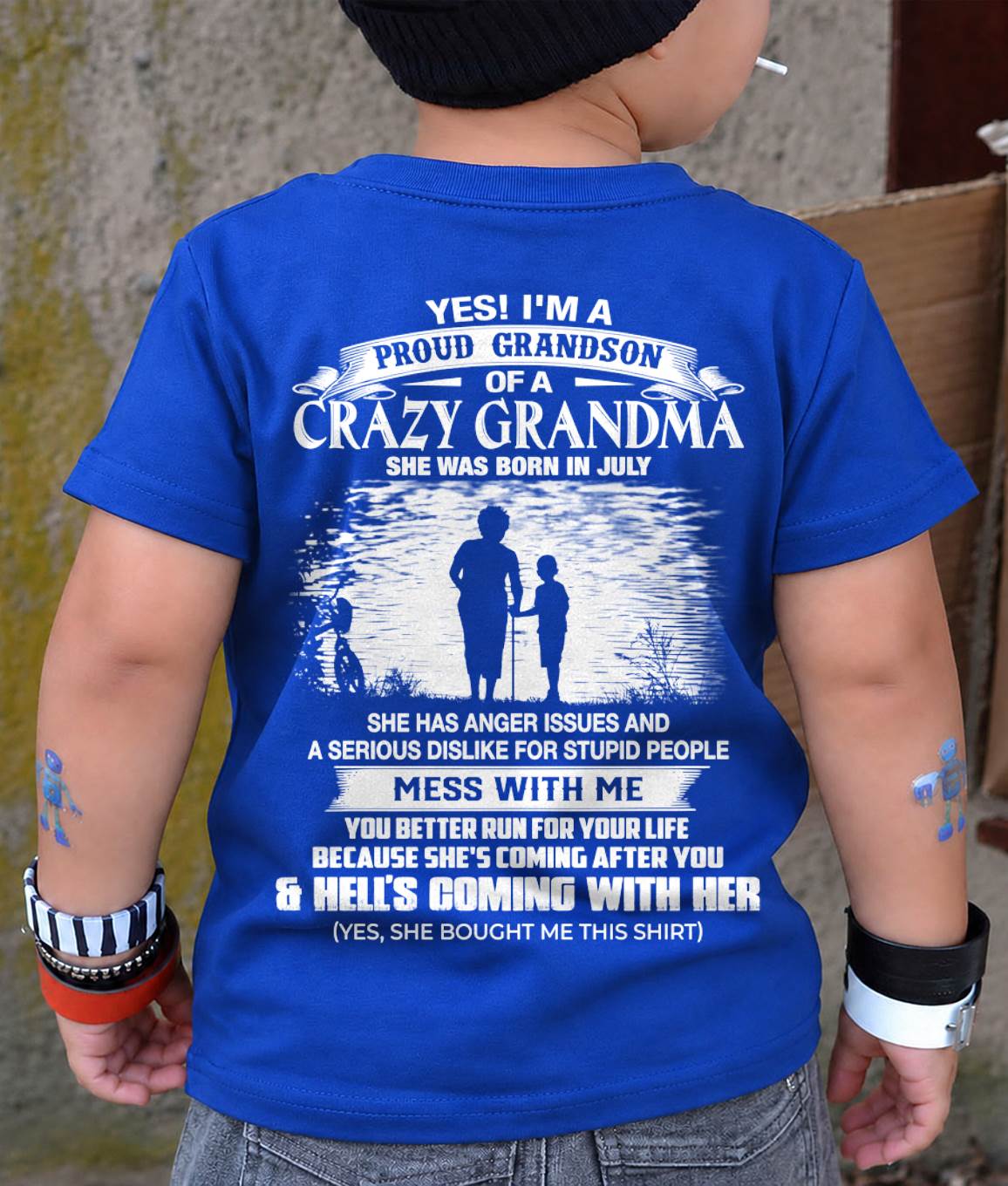 July Grandma - Funny Grandson T-Shirt – Special Gift For Your Grandson - HL07 (SKU2605-432-07)