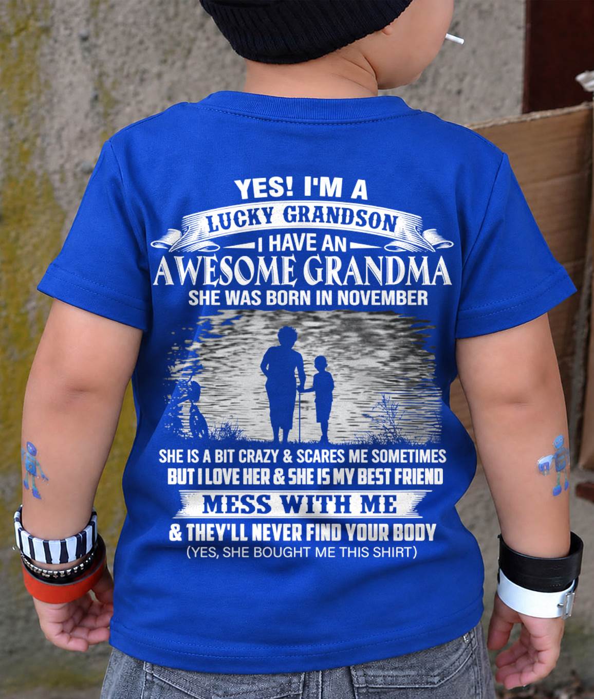 November - Gift For Grandson Tshirt - Funny T-shirts For Grandson - Special Gift For Your Grandson - HL11 (SKU2605-431-11)