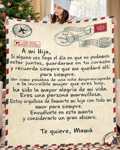 Madre increíble – Regalo especial para hija , Manta de la hija - T00 (Sku.Tbn.M2)