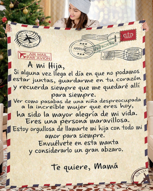 Madre increíble – Regalo especial para hija , Manta de la hija - T00 (Sku.Tbn.M2)
