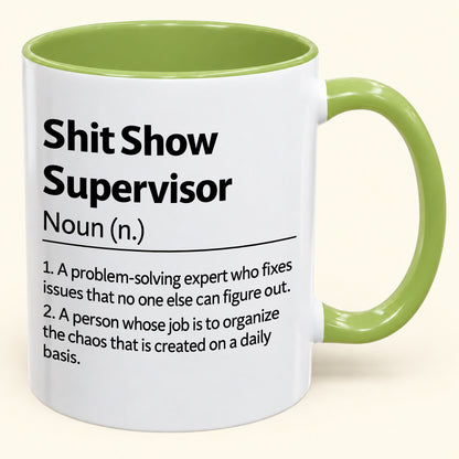 Shit Show Supervisor - Funny Gift Mug - MERRY CHRISTMAS 2026 (SKU2610-989)