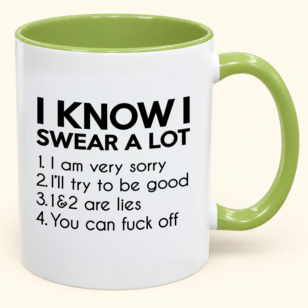 I Know I Swear a Lot - Funny Gift Mug - MERRY CHRISTMAS 2026 (SKU2610-1012)