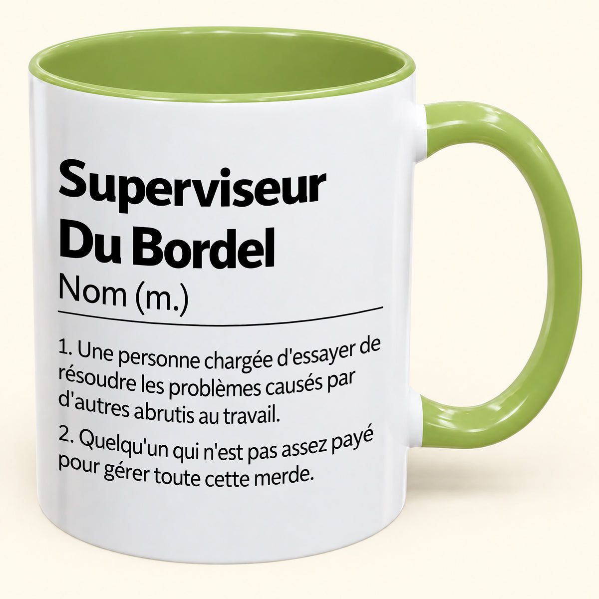 Superviseur d'un Bordel Sans Nom – Mug Humoristique – JOYEUX NOËL 2026 (SKU2610-981)