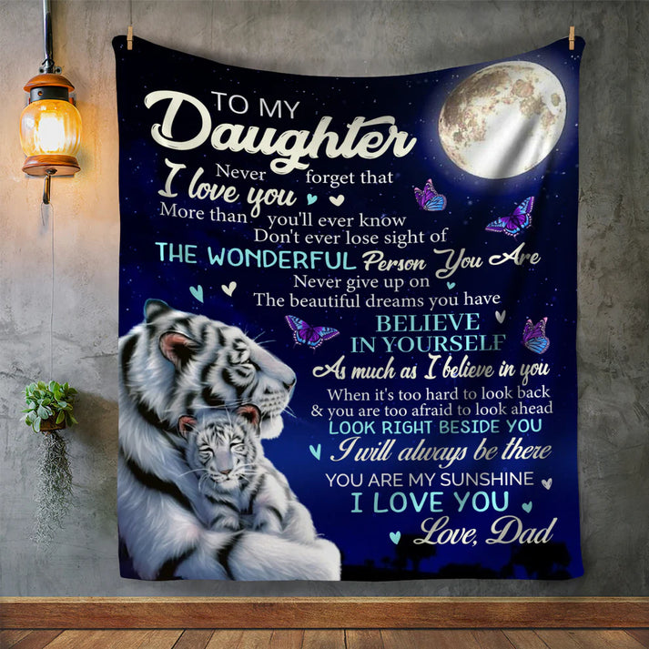 Special Gift For Your Daughter Blanket - From Dad (SKUB06-77)