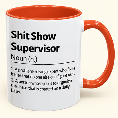 Shit Show Supervisor - Funny Gift Mug - MERRY CHRISTMAS 2026 (SKU2610-989)