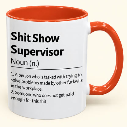 Shit Show Supervisor - Funny Gift Mug - MERRY CHRISTMAS 2026 ( SKU2610-817)