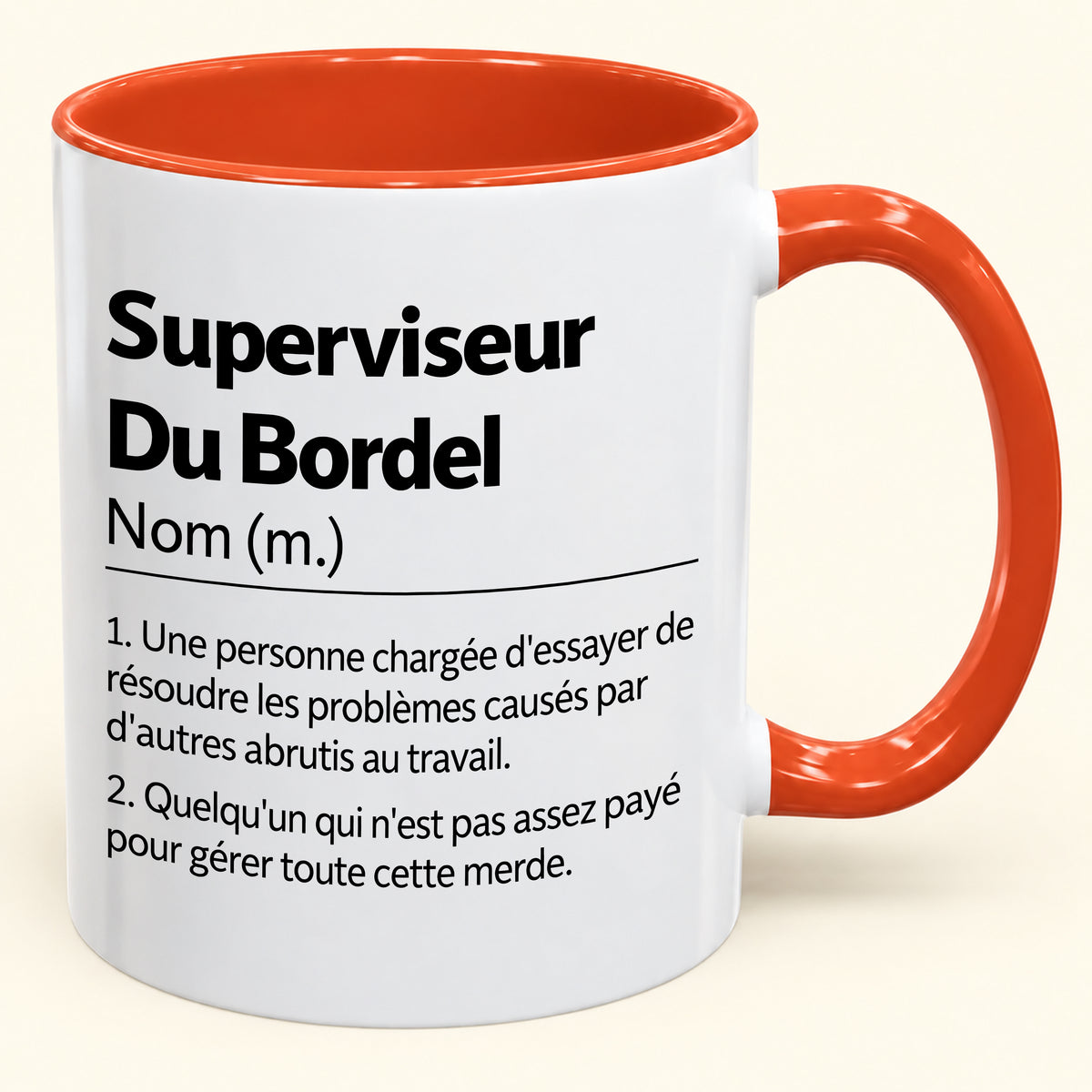 Superviseur d'un Bordel Sans Nom – Mug Humoristique – JOYEUX NOËL 2026 (SKU2610-981)