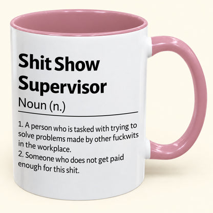Shit Show Supervisor - Funny Gift Mug - MERRY CHRISTMAS 2026 ( SKU2610-817)