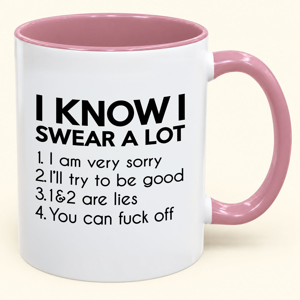 I Know I Swear a Lot - Funny Gift Mug - MERRY CHRISTMAS 2026 (SKU2610-1012)