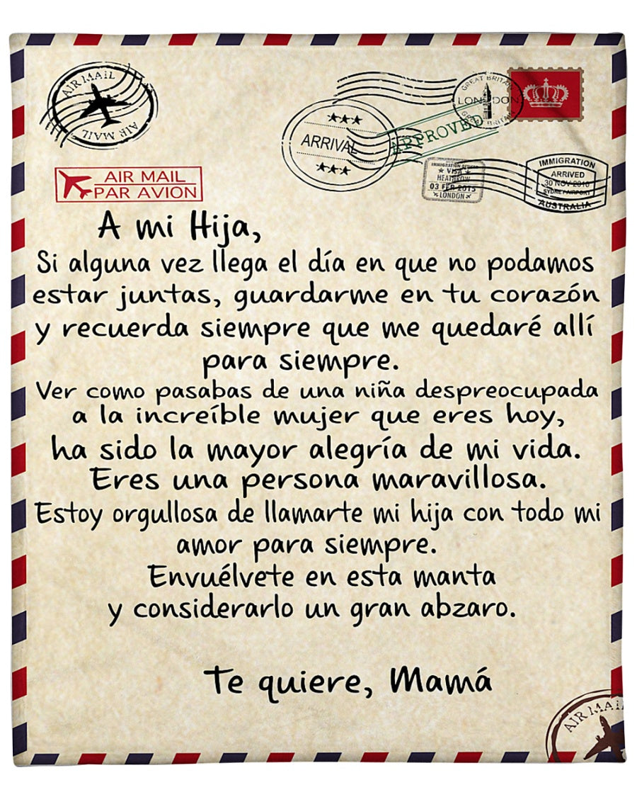 Madre increíble – Regalo especial para hija , Manta de la hija - T00 (Sku.Tbn.M2)