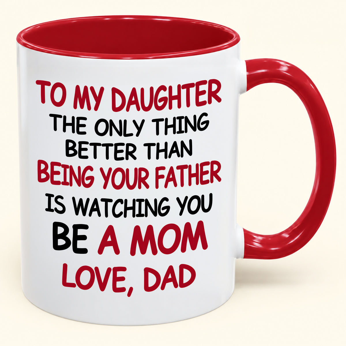 TO MY DAUGHTER - Funny Gift Mug – A Little Love - MERRY CHRISTMAS 2026 (SKU2610-1010)