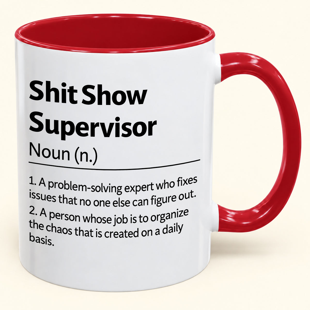 Shit Show Supervisor - Funny Gift Mug - MERRY CHRISTMAS 2026 (SKU2610-989)